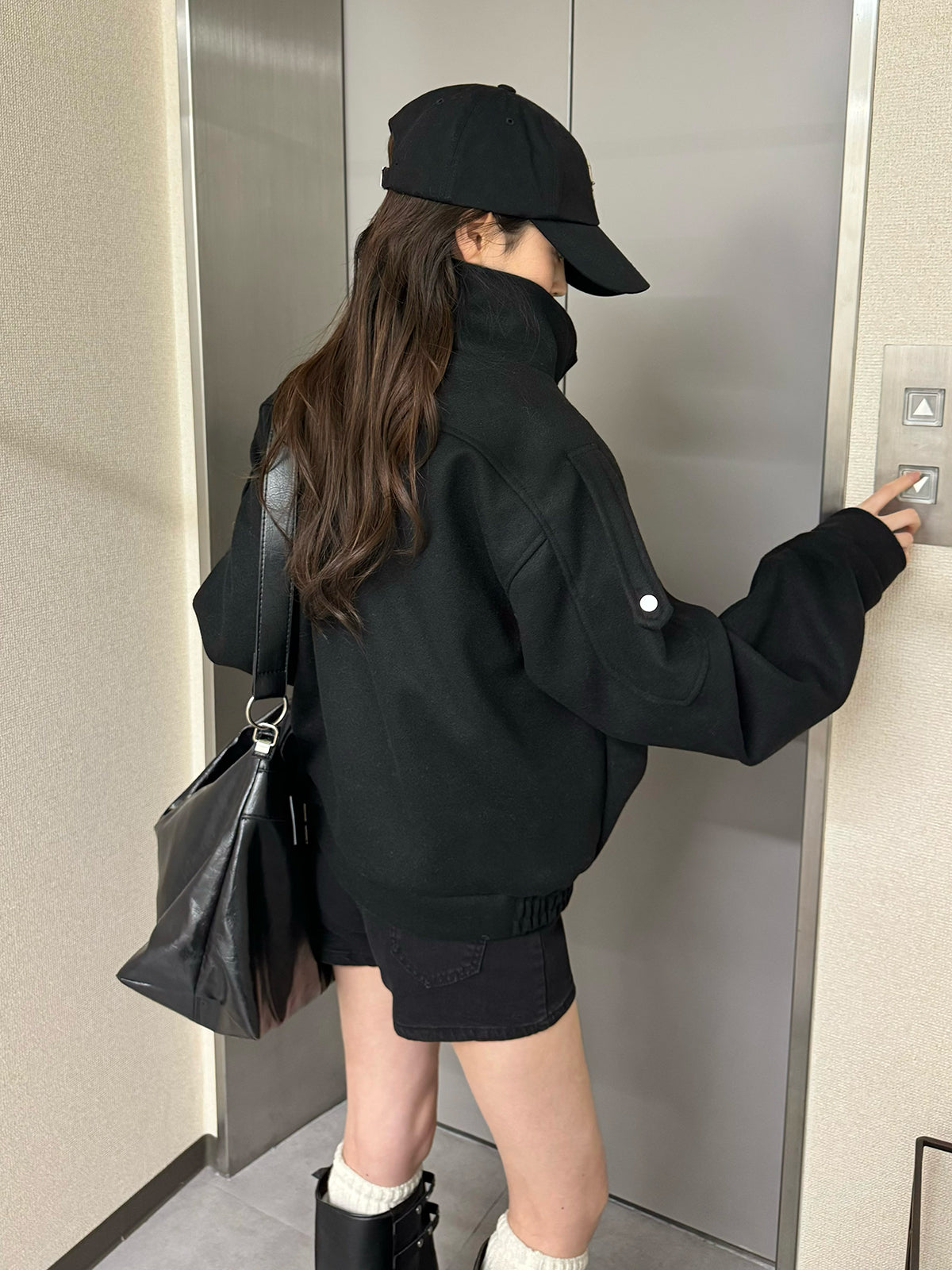 ダブルカラージップ2WAYコート