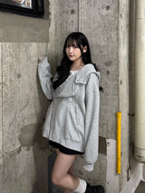 Oversized Sweat Coat - Gray