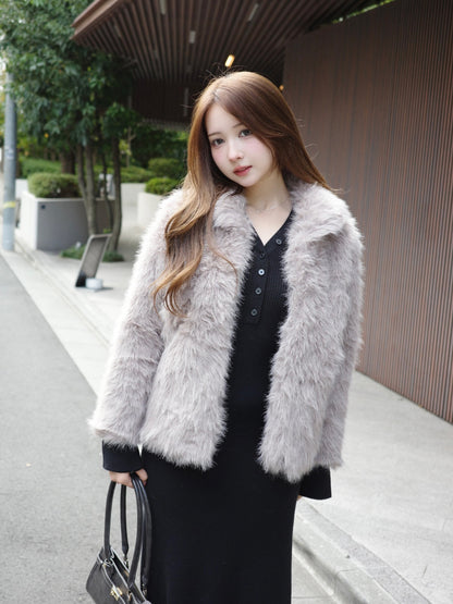 ラインストーンホックファータッチコート