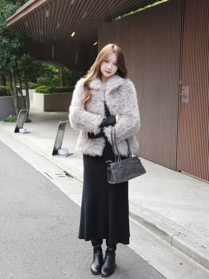 ラインストーンホックファータッチコート