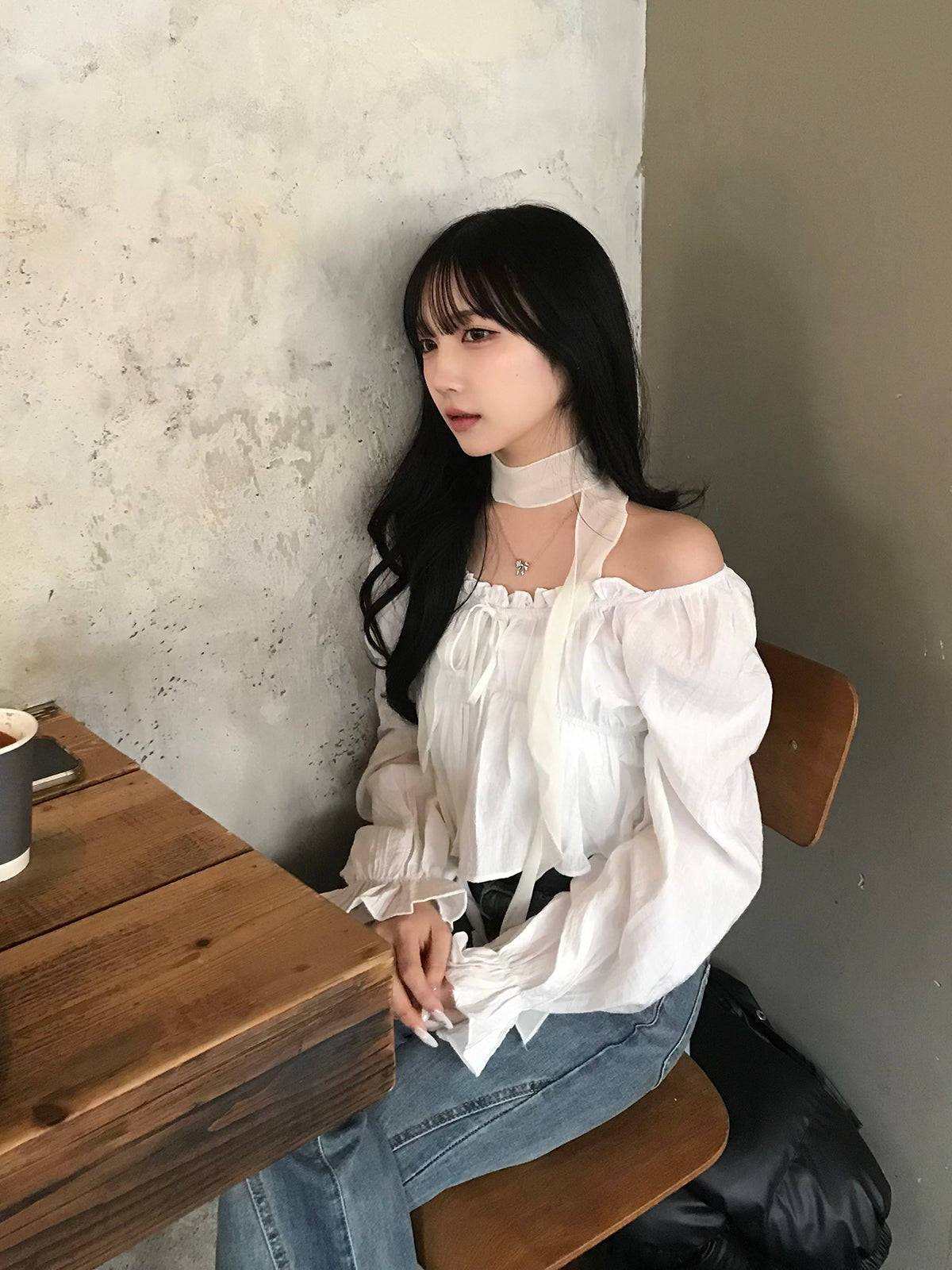 2/27★Photo Candice Sleeve Frill Blouse