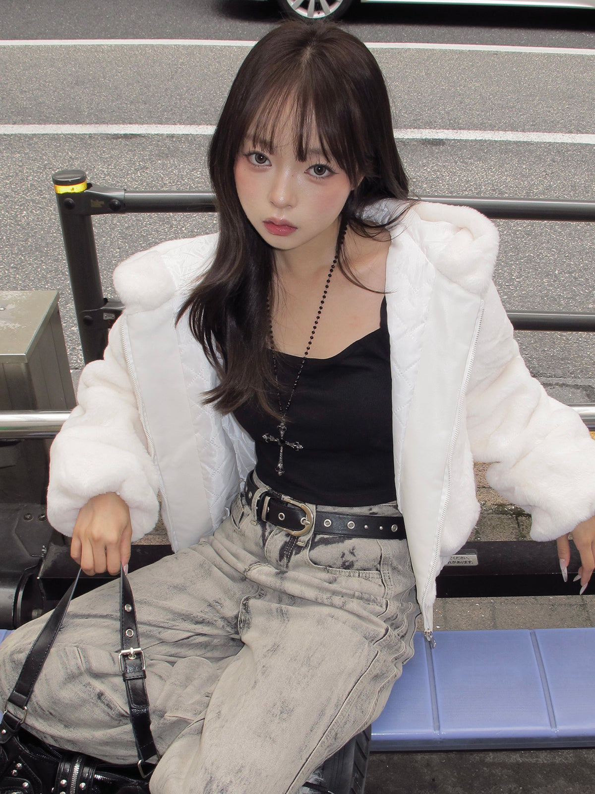 HTH ファーブルゾン faux fur jacket – YZ