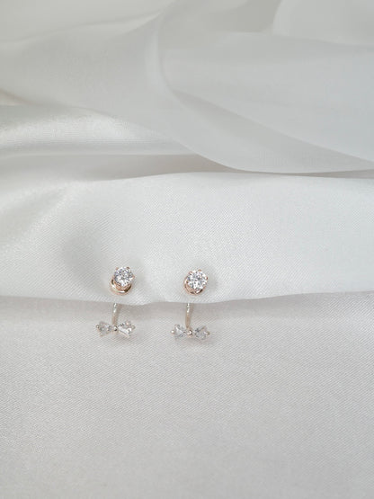 2wayタイニーリボンマグネットピアス