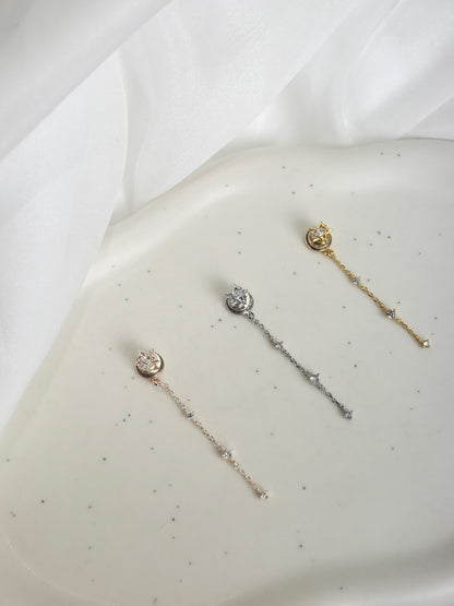 2wayスターラインマグネットピアス