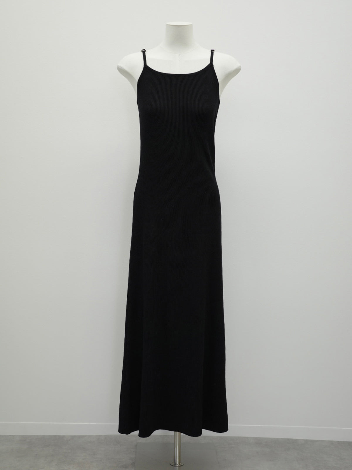 フロントボタンフレアニットセットワンピース