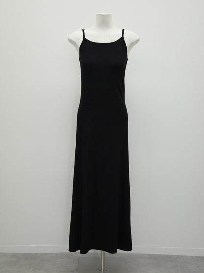 フロントボタンフレアニットセットワンピース